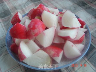 酱爆水萝卜的做法步骤：2