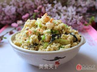 豆渣菜饭---豆渣茶巾绞的做法步骤：9