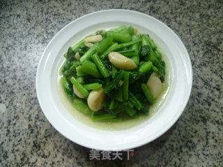 蒜头油菜蕻的做法步骤：10