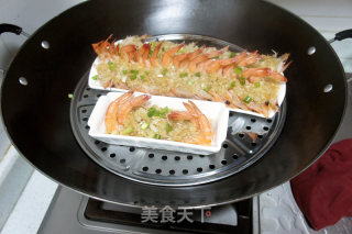 蒜蓉开边虾的做法步骤：8