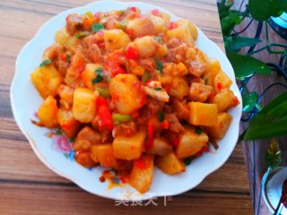 土豆烧牛肉的做法步骤：11