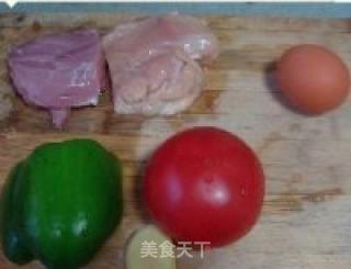 番茄肉片的做法步骤：1