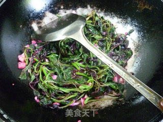香蒜红苋菜的做法步骤：7