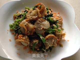 扇贝拌菠菜的做法步骤：7