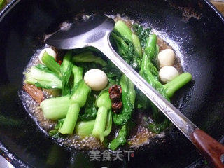 鹌鹑蛋烧菜芯的做法步骤：8