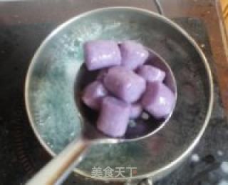 牛奶紫薯芋圆的做法步骤：9