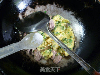 里脊肉炒韭蛋的做法步骤：11