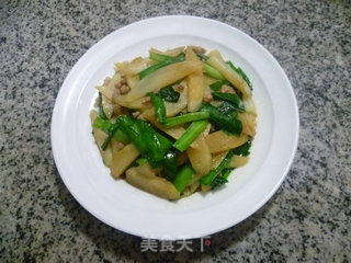 肉末韭菜炒茭白的做法步骤：14