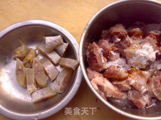 咸鱼蒸肉排的做法步骤：2