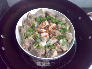 咸鱼蒸肉排的做法步骤：10