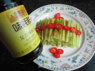 蚝油莴笋条的做法步骤：4