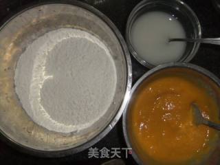 南瓜发糕的做法步骤：1