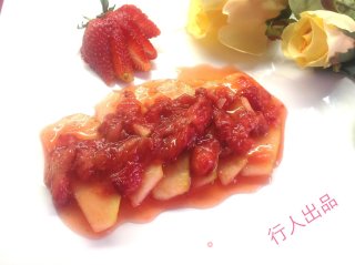 草莓渍梨------酸酸甜甜好味道的做法步骤：4