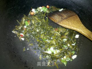 雪菜毛豆的做法步骤：4
