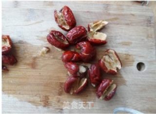 益智养脑，补血养颜的料理，简单做——核桃红枣米糊的做法步骤：3
