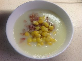[培根土豆浓汤]的做法步骤：8