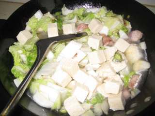 冻豆腐炖白菜的做法步骤：5