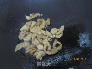 蒜苔炒肉片的做法步骤：2