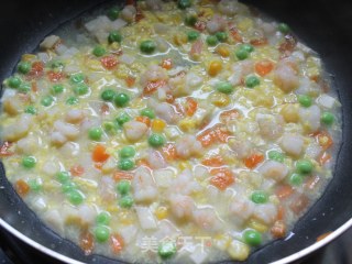 蔬菜海鲜浓汤的做法步骤：5