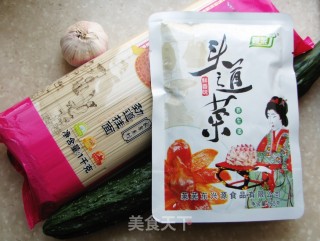 姜菜头道菜拌面的做法步骤：1