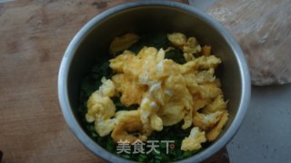 韭菜鸡蛋方盒的做法步骤：2