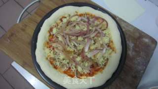 菠萝火腿Pizza的做法步骤：12