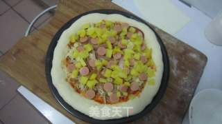 菠萝火腿Pizza的做法步骤：14