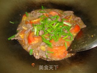 番茄牛肉的做法步骤：5