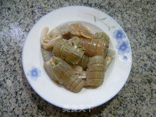 蒜薹茭白炒虾蛄的做法步骤：5
