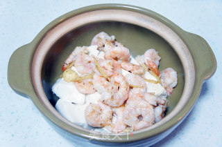 鲜虾扒豆腐的做法步骤：8