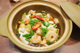 鲜虾扒豆腐的做法步骤：13