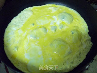 蛋皮菠菜塔的做法步骤：5