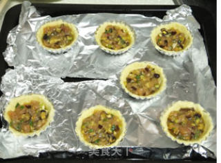 外酥里嫩 香菇肉末蛋挞的做法步骤：6