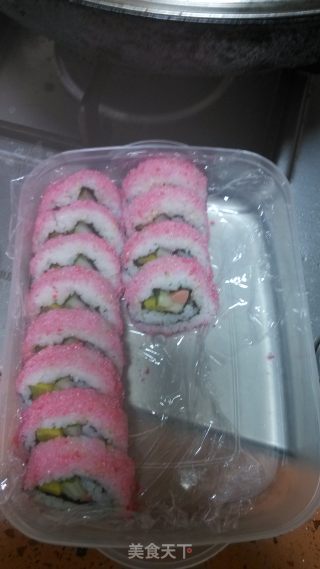樱花寿司和飞鱼子寿司的做法步骤：16