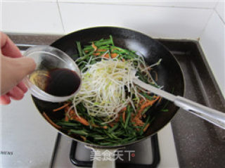 蚝油韭菜豆芽的做法步骤：11
