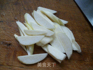 茭白梅豆炒猪肚的做法步骤：6