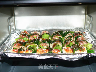 烤蔬菜豆皮卷的做法步骤：2