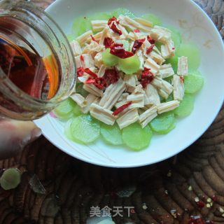 腐竹莴笋片的做法步骤：4