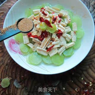 腐竹莴笋片的做法步骤：6