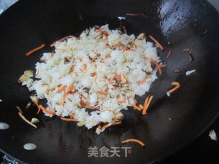 火腿炒饭的做法步骤：6