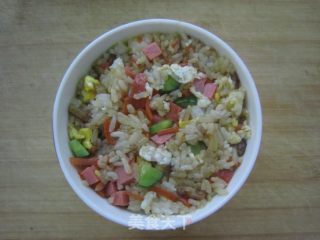 火腿炒饭的做法步骤：10