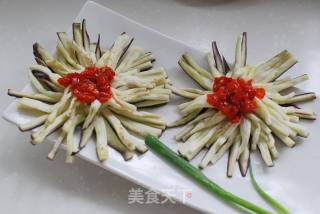 零难度“凹”出惊艳造型，图解【菊花茄子】的做法的做法步骤：7