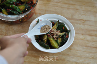 麻辣腌黄瓜的做法步骤：13
