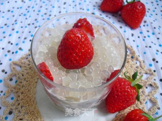 牛奶草莓西米露的做法步骤：7