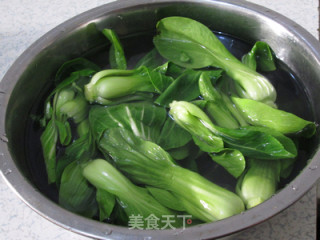 素肉丝油菜的做法步骤：2