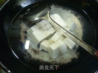 菜芯干鸡蛋豆腐汤的做法步骤：7