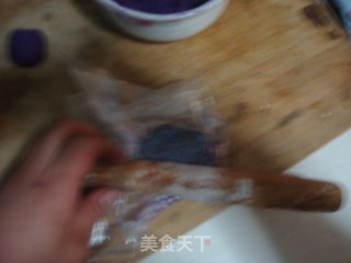 紫薯芝麻球的做法步骤：3