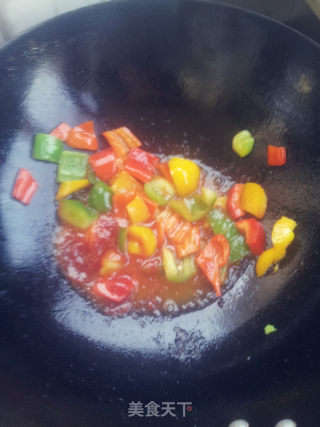 菠萝咕老肉的做法步骤：8