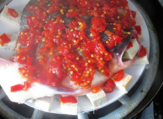 剁椒鱼头豆腐的做法步骤：9