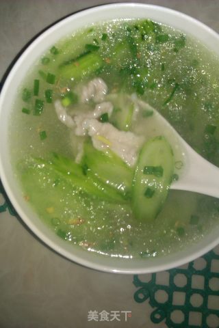 黄瓜肉片汤的做法步骤：4